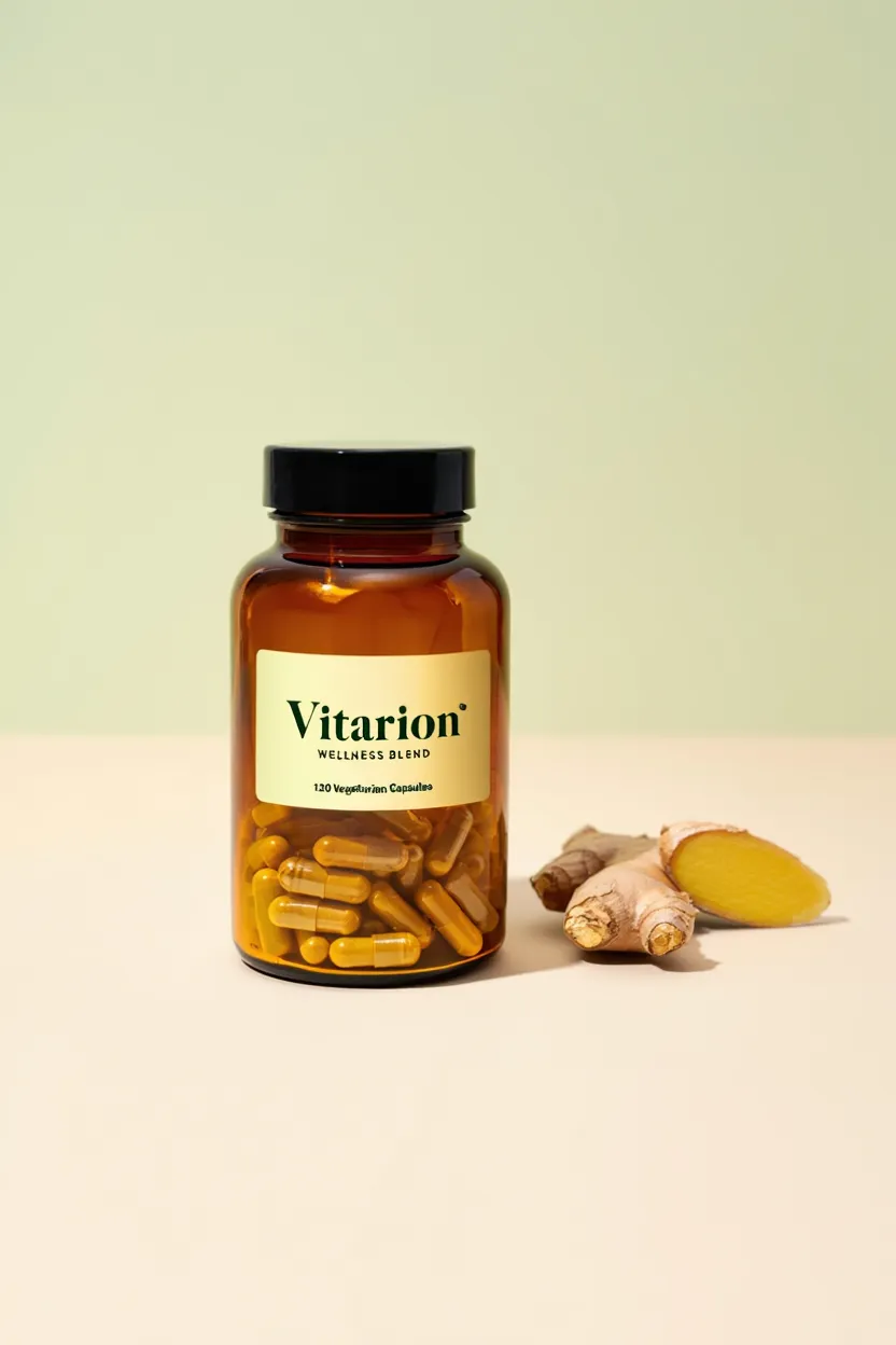 Vitarion wellness supplement bottle with natural ingredients